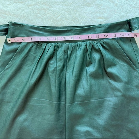 Elie Tahari women leather skirt size 8 US Retail 850$ - Picture 7 of 10